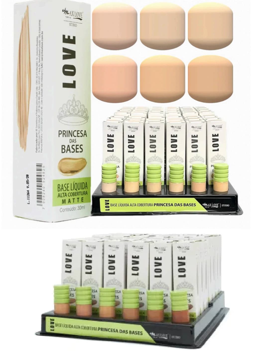 Base Matte Princesa MAXLOVE 200 a 211